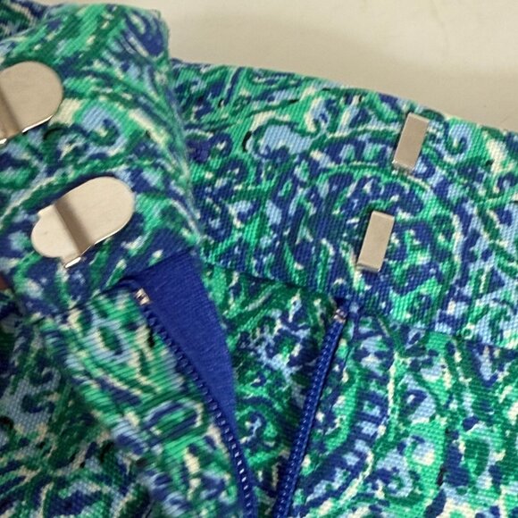 Talbots Tropical Ikat Medallion Shorts Size Petite 0P Resort Wear Preppy Casual - Picture 3 of 12